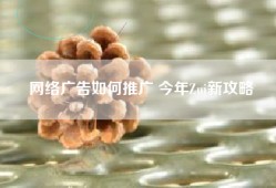 网络广告如何推广 今年Zui新攻略