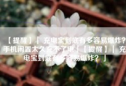 【提醒】｜ 充电宝到底有多容易爆炸？手机闲置太久充不了电「【提醒】｜ 充电宝到底有多容易爆炸？」