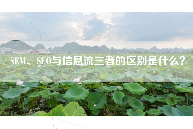 SEM、SEO与信息流三者的区别是什么？