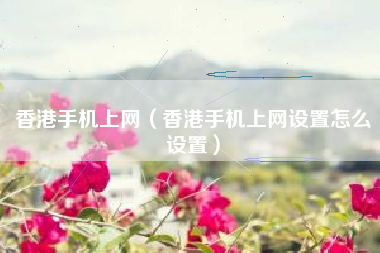 香港手机上网（香港手机上网设置怎么设置）